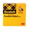 Scotch 3 in. Core 0.5 in. x 36 yds Double-Sided Tape - Clear (1-Roll)